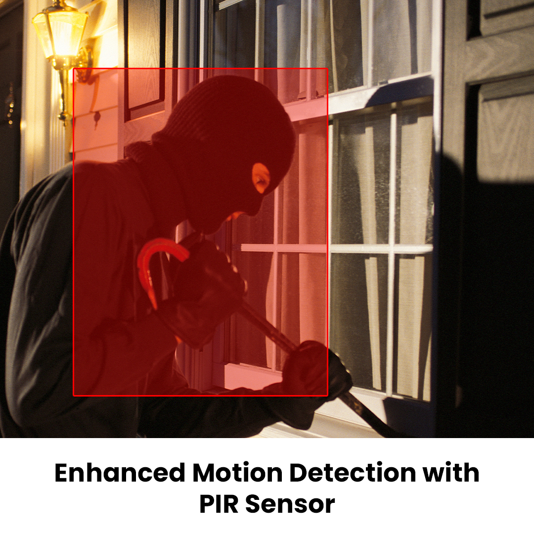 Motion detection and PIR sensor security camera